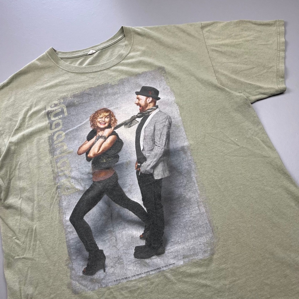 Anvil Sugarland T-Shirt Mens XL Green 2011 Incredible Machine Tour Band Graphic